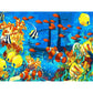 DIY Sea World Hand Painted Artwork Canvas Digital Oil Art Picture Craft Home Wall Decor