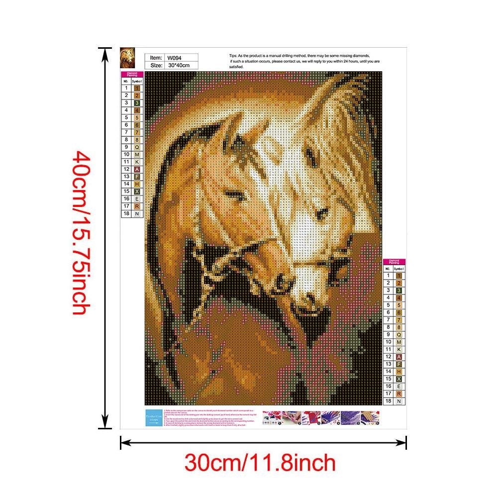 Diamond Painting - Full Round - Horses E