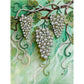 DIY Pearl Painting With Frame - Handmade Self-Adhesive Pearls - Grape (30*40cm)