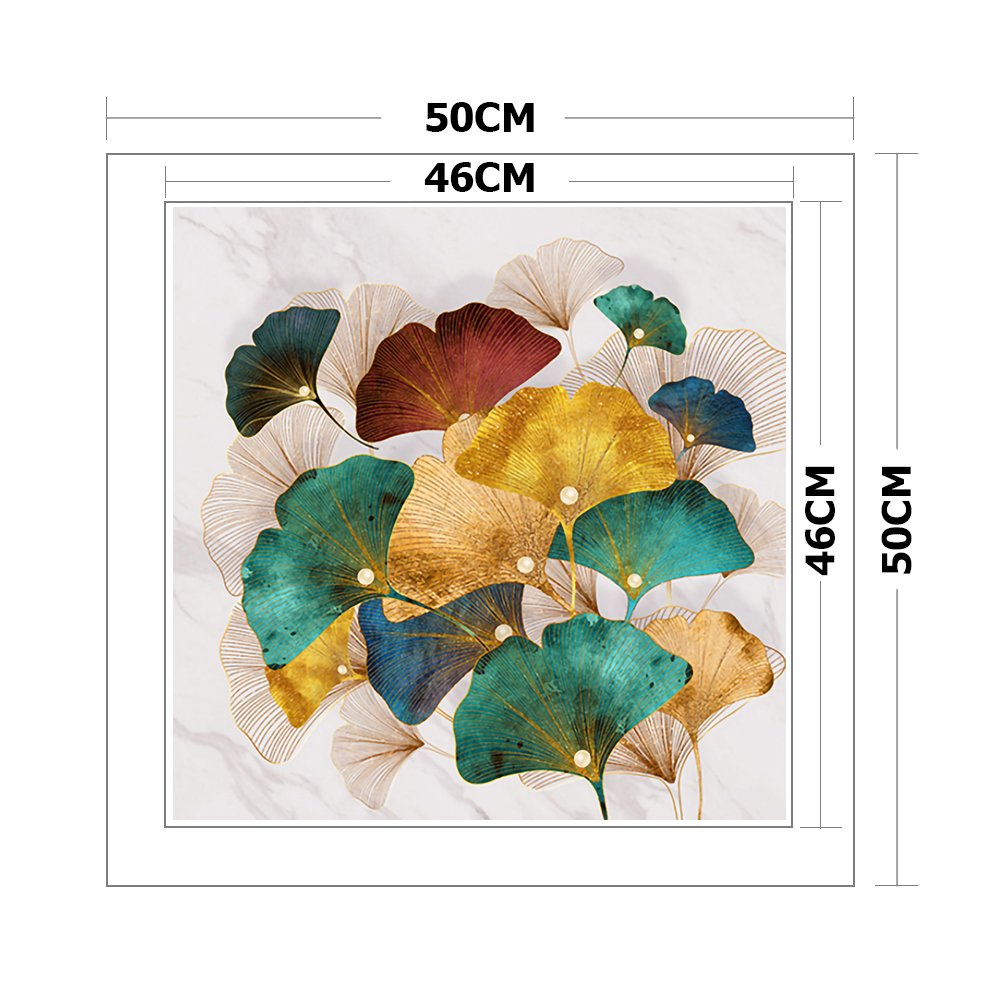 11CT Stamped Cross Stitch - Ginkgo Leaf (50*50cm) B