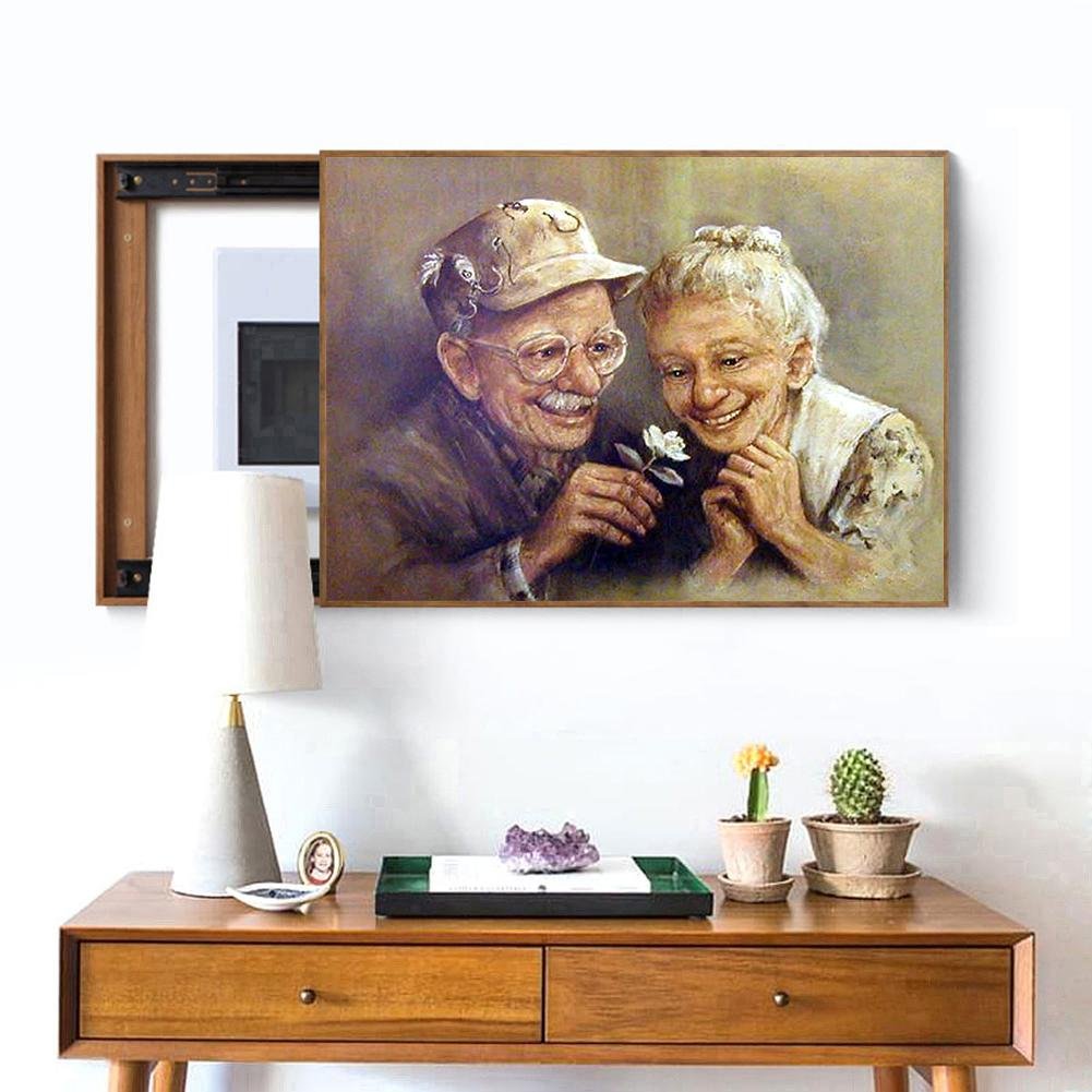 Diamond Painting - Full Round - Romantic Old Couple