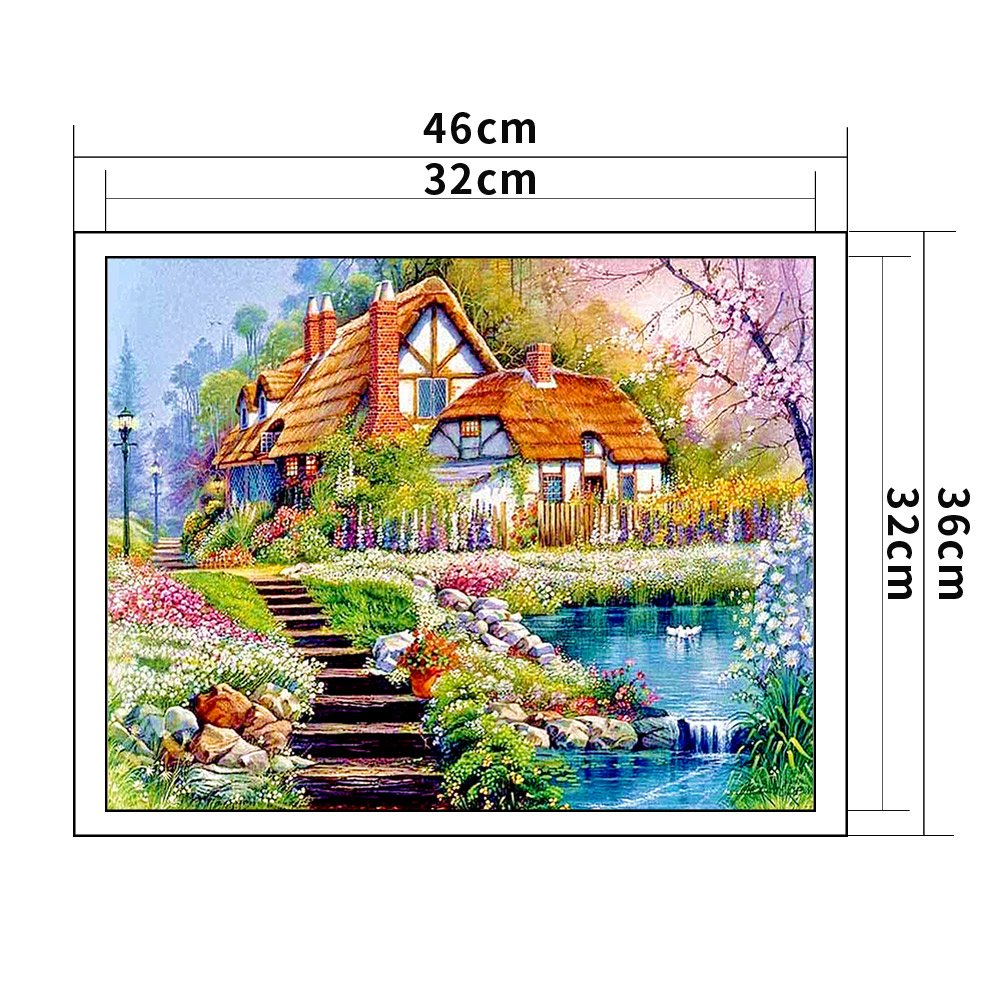 11ct Stamped Cross Stitch - House(36*46cm) C