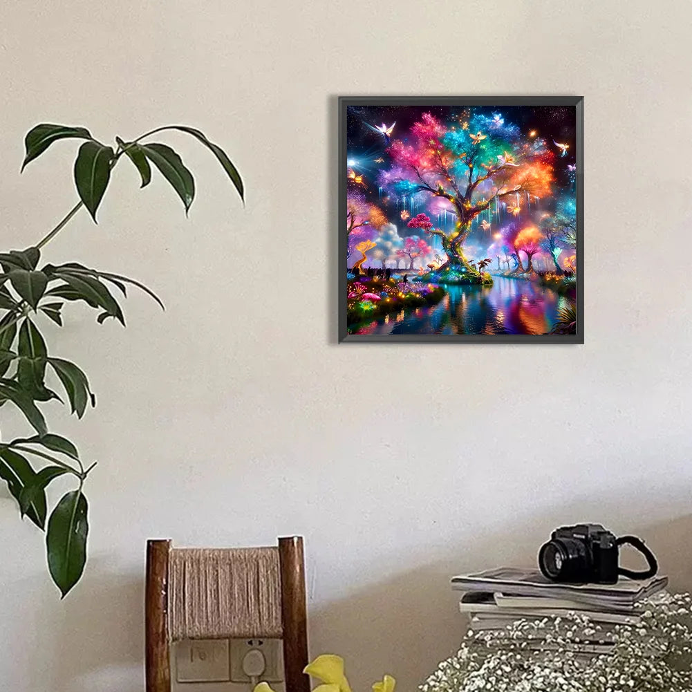Diamond Painting - Full Round / Square - Mystical Tree