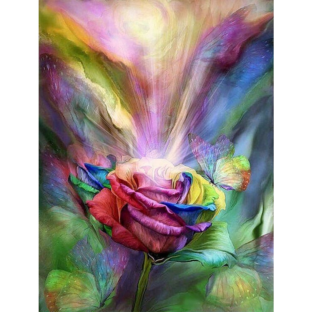 Paint By Number Oil Painting Flower (40*50cm)