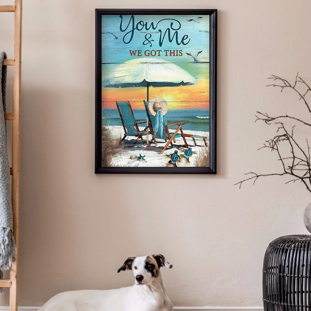 Diamond Painting - Full Round -  Beach Girl