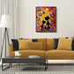 Oil Painting By Number Acrylic Canvas Two Cats Craft Decor