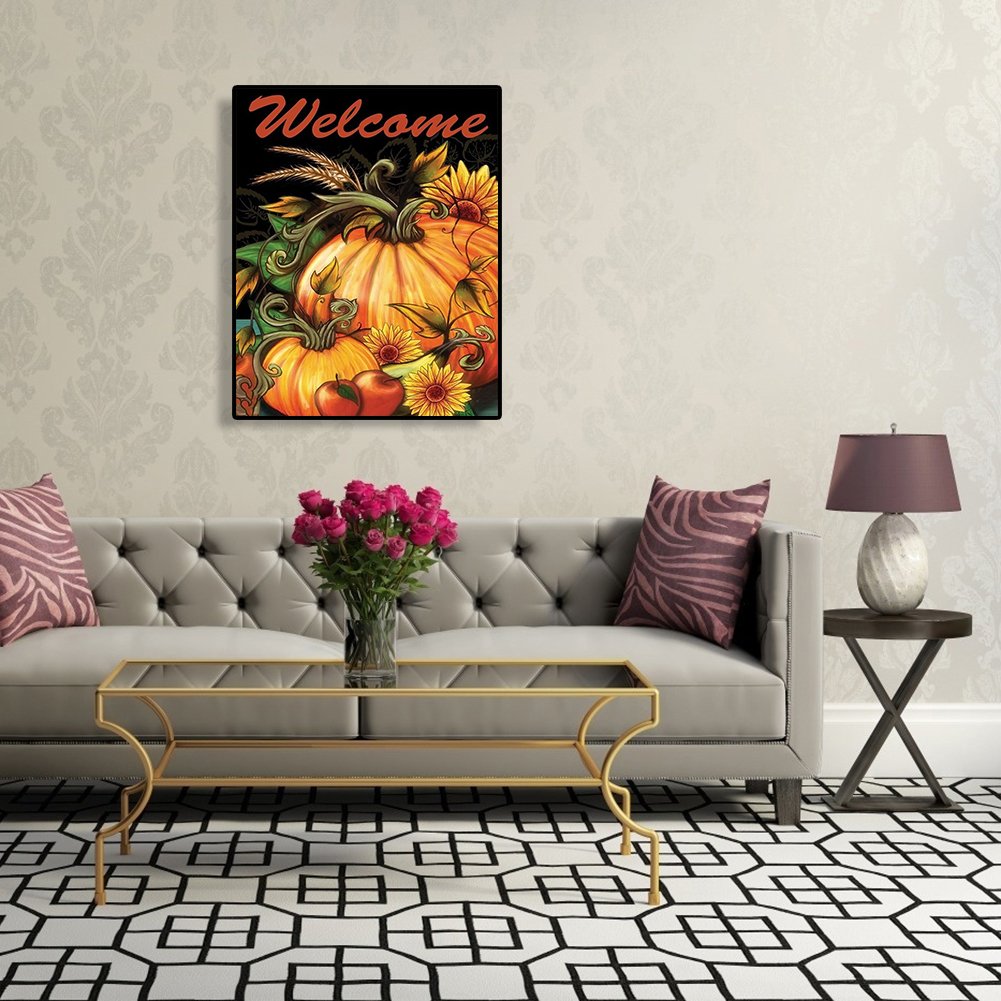 5D DIY Diamond Painting Kit - Full Round - Pumpkin B