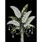 DIY Pearl Painting With Frame - Handmade Self-Adhesive Pearls - Fresh Flower (30*40cm)