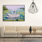 Swans Canvas Acrylic Picture Wall Art Living Room Decoration