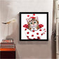 Diamond Painting - Partial Round - Cute Cup Cat