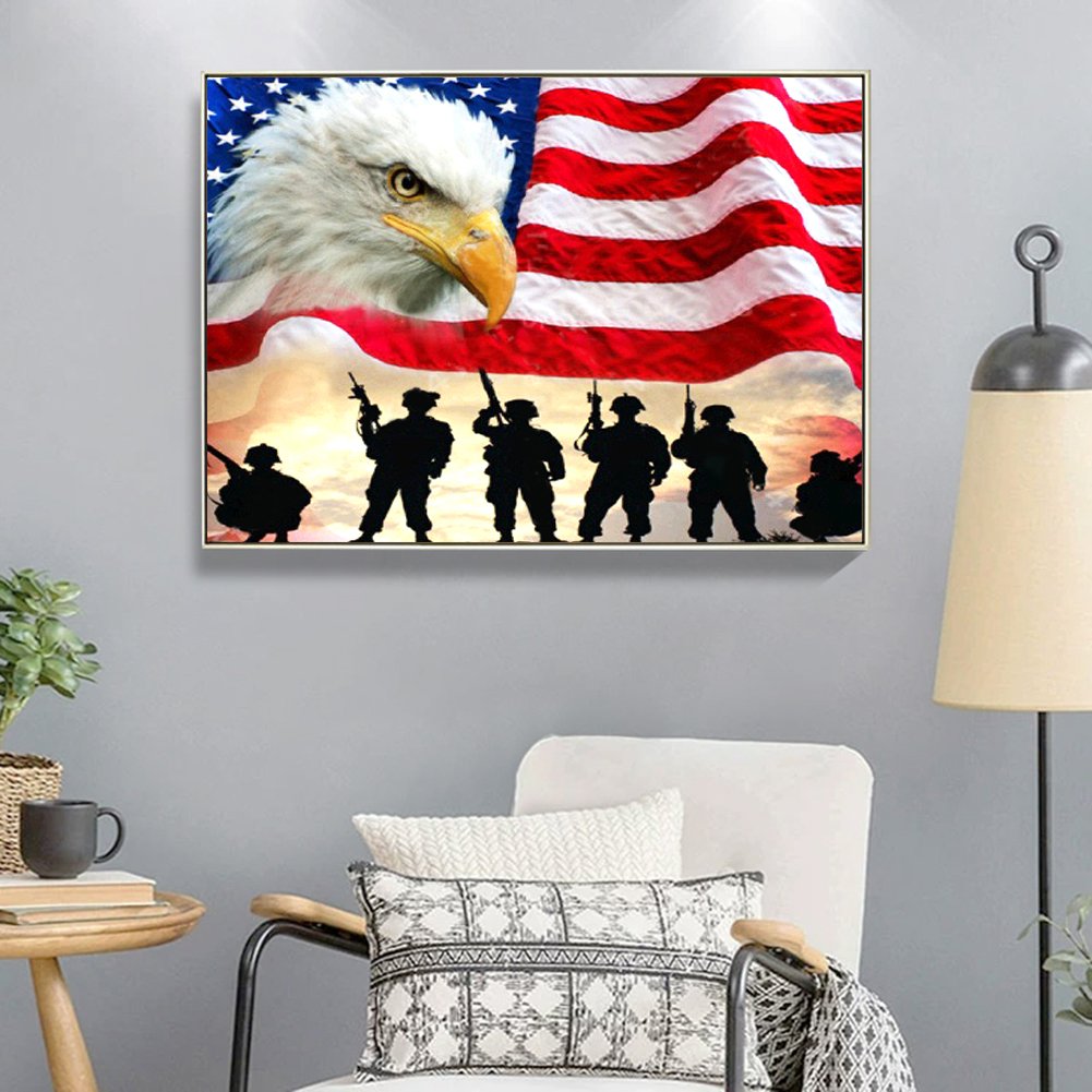 Diamond Painting - Full Round - Animal Eagle