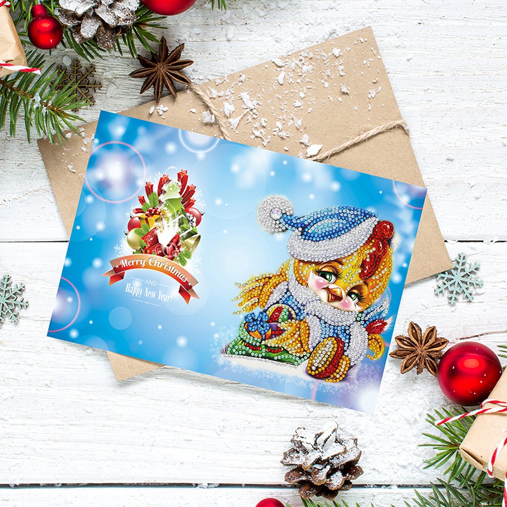 DIY Diamond Painting Greeting Card - Bird A