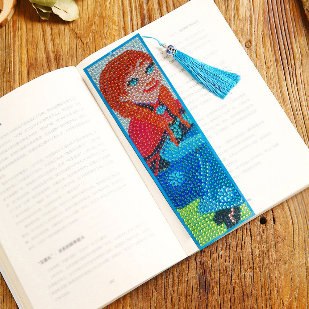 DIY Diamond Painting Bookmark with Tassel Anna