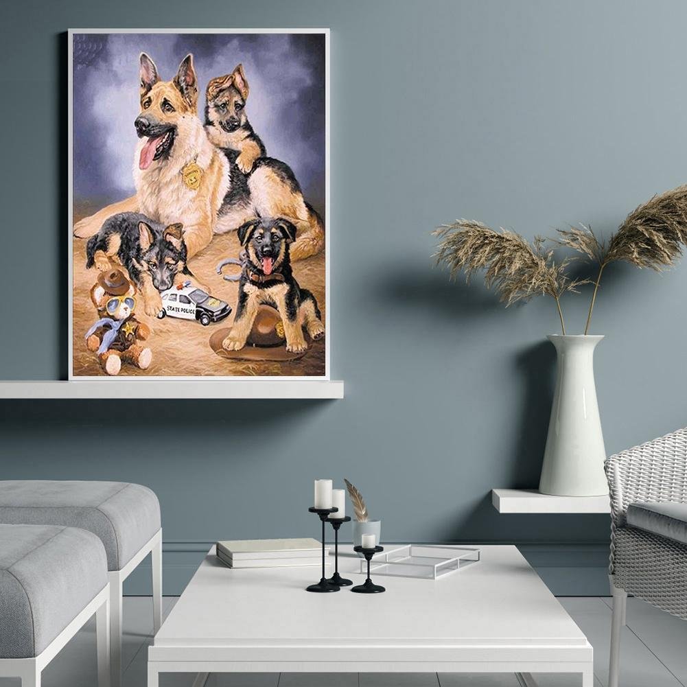 Diamond Painting - Full Round - Dogs F