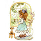 11ct Stamped Cross Stitch Cute Little Girl(30*53cm)