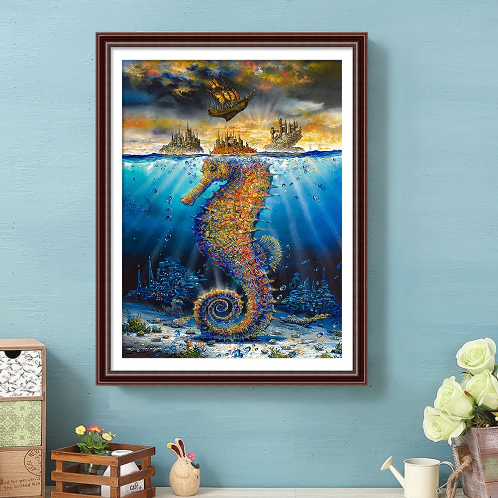 11ct Stamped Cross Stitch - Hippocampus (40*50cm)