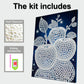 DIY Pearl Painting With Frame - Handmade Self-Adhesive Pearls - Apple (30*40cm)