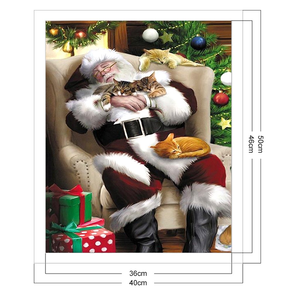 11ct Stamped Cross Stitch - Santa Claus   ( 40*50cm) A