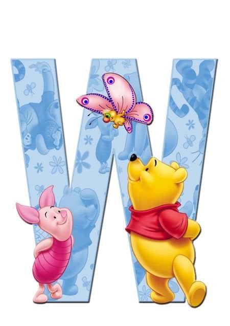 Square Beads Diamond Paintings Art Letter W Winnie The Pooh