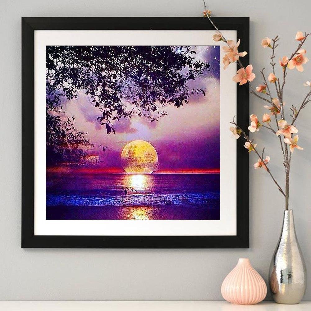 Diamond Painting - Full Round - Rising Moon A