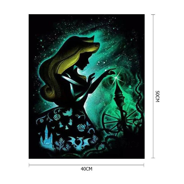 Beauty Girl Painting Kit Drawing on Canvas Handmade Acrylic Art Crafts