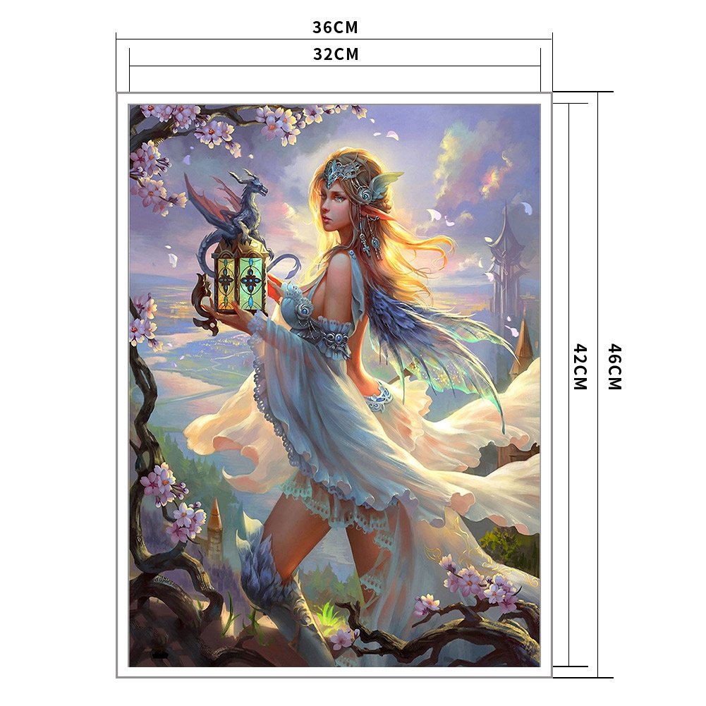 14ct Stamped Cross Stitch - Girl(46*36cm)