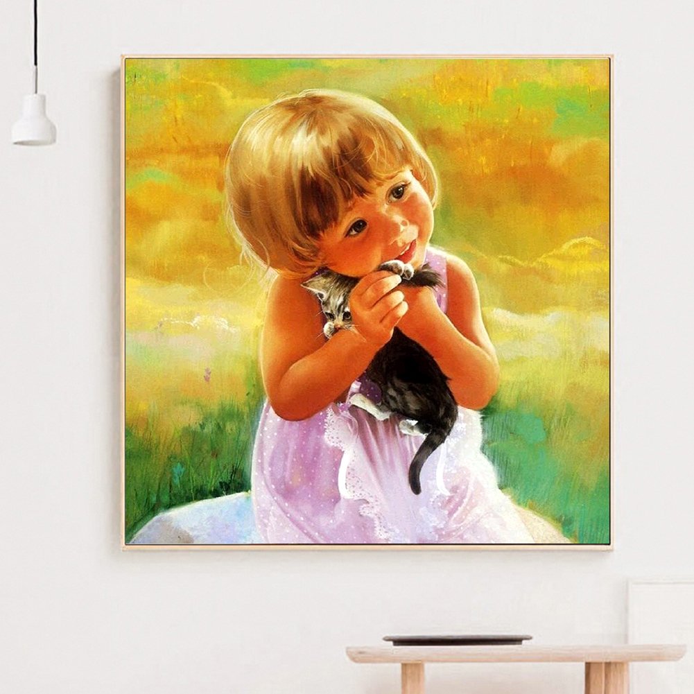 Diamond Painting - Full Round - Cute Baby A