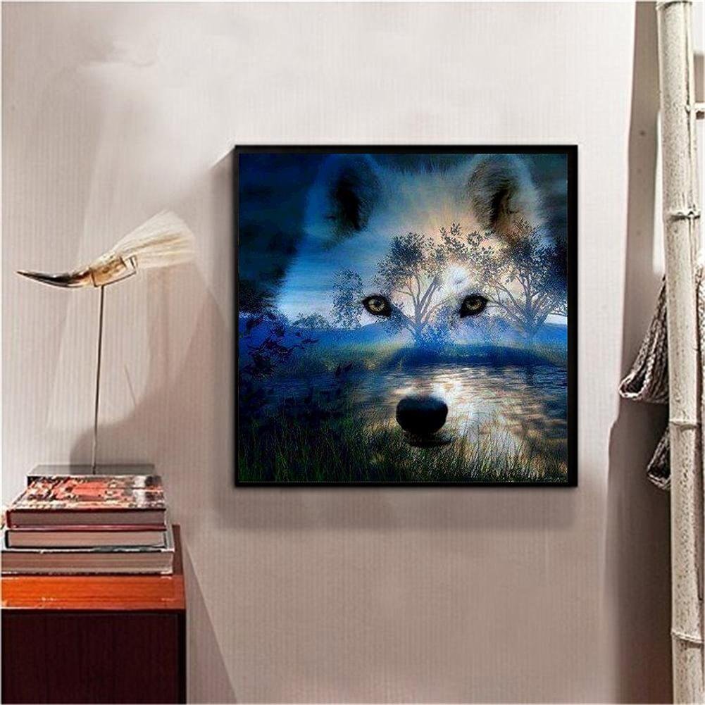 Diamond Painting - Full Round - Wolf Forest