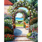 11ct Stamped Cross Stitch Yard Door (40*50cm)