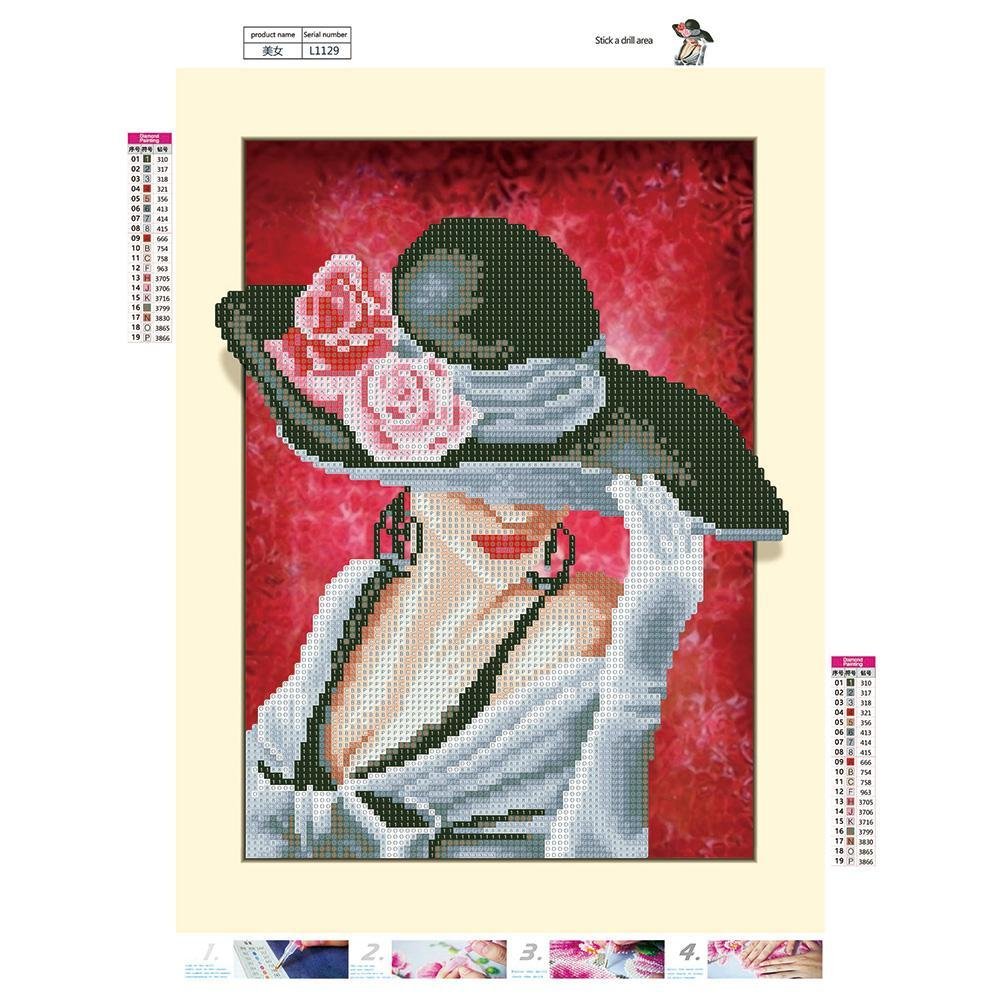 Diamond Painting - Partial Round - Modern Beauty