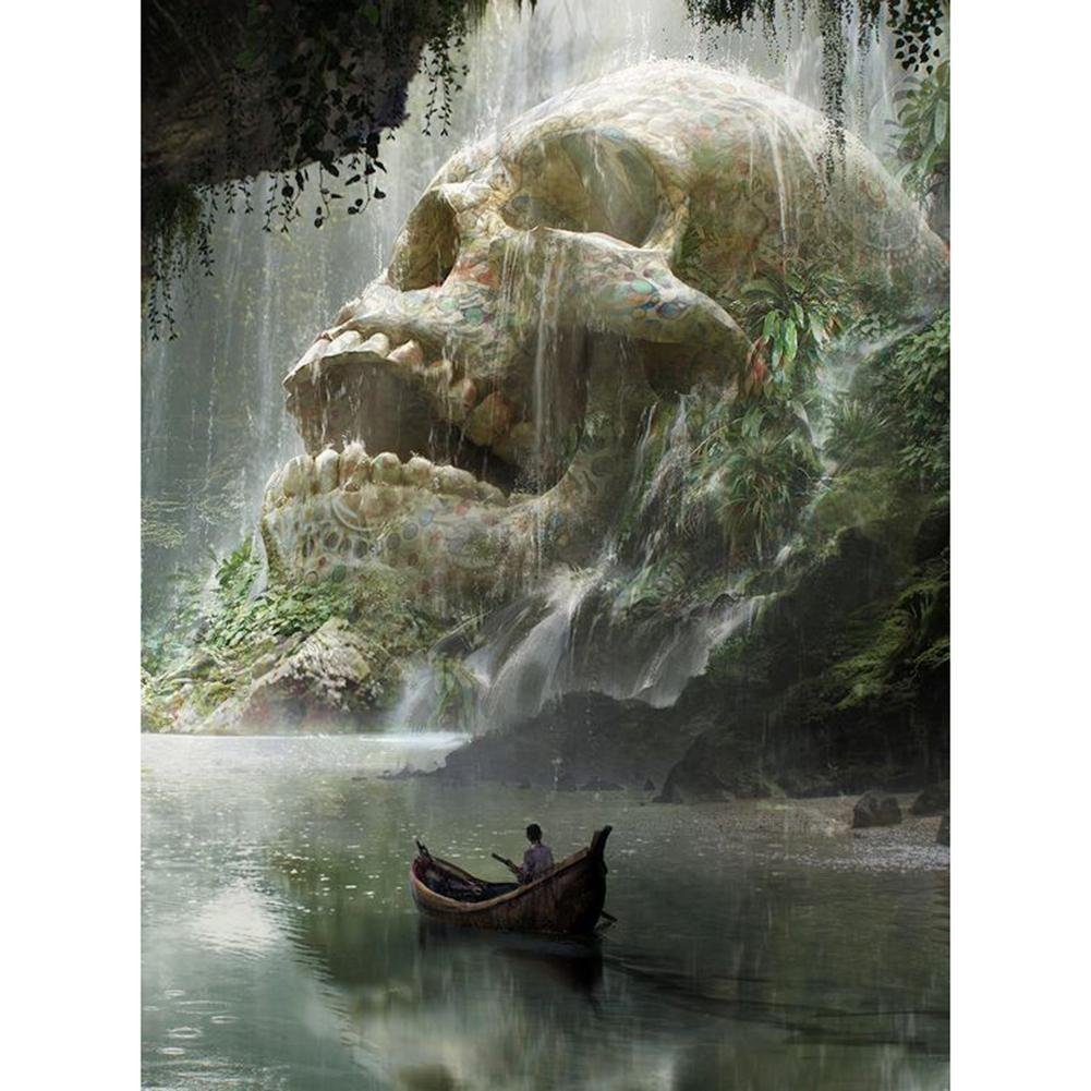 5D Diy Diamond Painting Kit Full Round Beads Human Skeleton