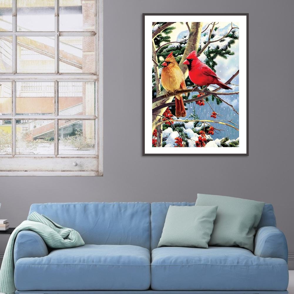 Diamond Painting - Full Round - Snow Birds