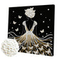 DIY Pearl Painting With Frame - Handmade Self-Adhesive Pearls - Girl (25*25cm)