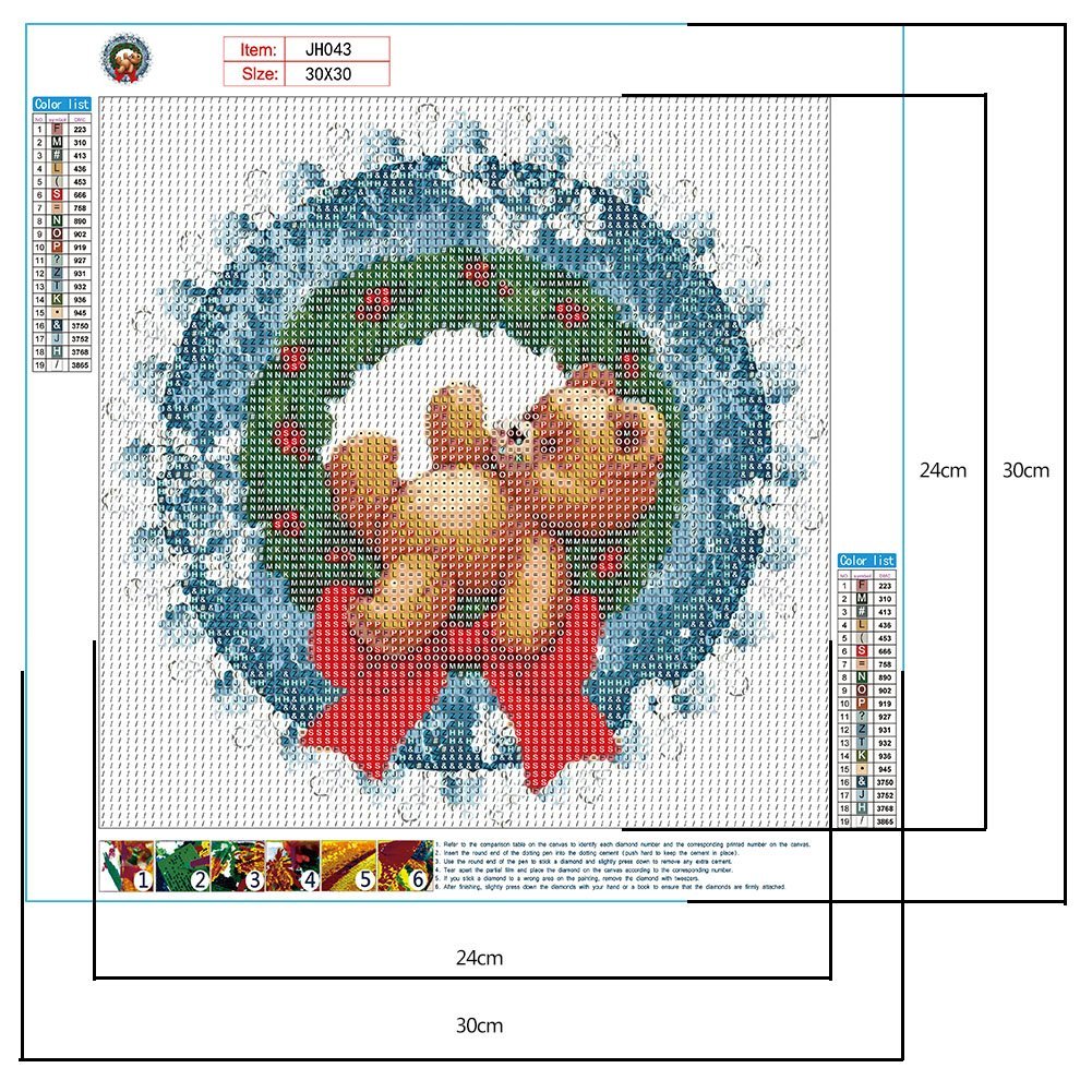 Diamond Painting - Full Round - Xmas Bear