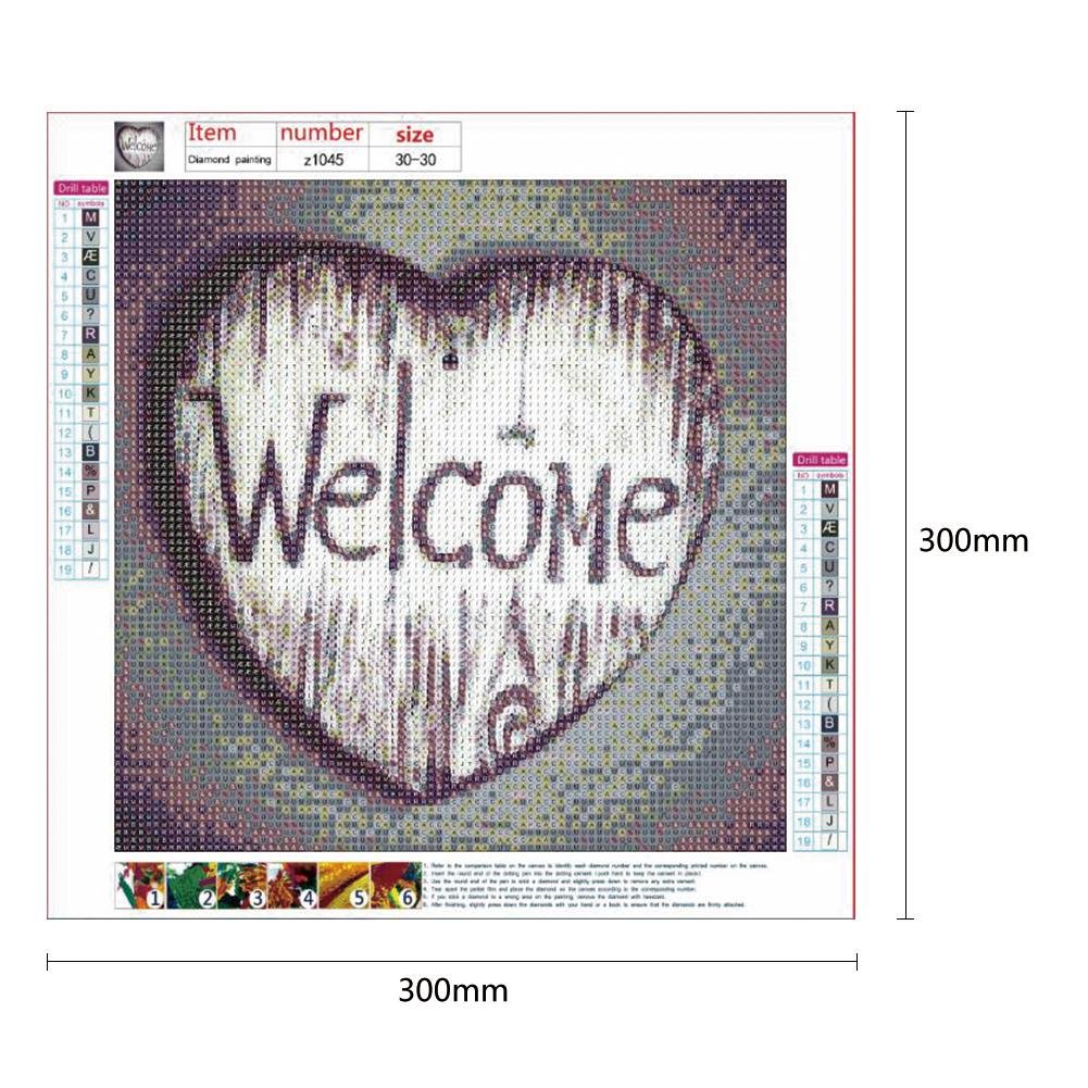 Diamond Painting - Full Round - Welcome 1