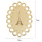 Hollow Thread Board Wooden Cross Stitch Tool - Eiffel Tower