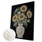 DIY Pearl Painting With Frame - Handmade Self-Adhesive Pearls - Sunflower Pearl Vase (30*40cm)