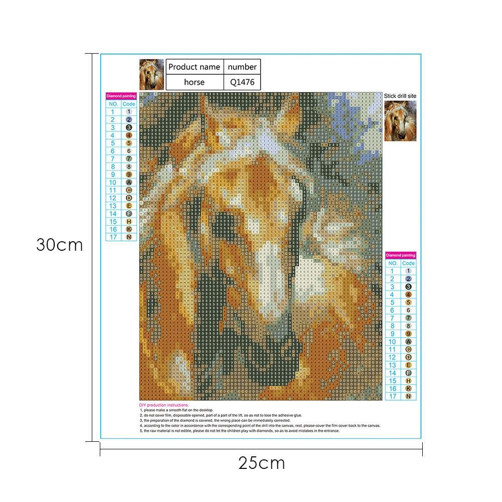 Diamond Painting - Full Round - Horse D