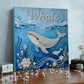 DIY Pearl Painting With Frame - Handmade Self-Adhesive Pearls - Whale (30*30cm) C