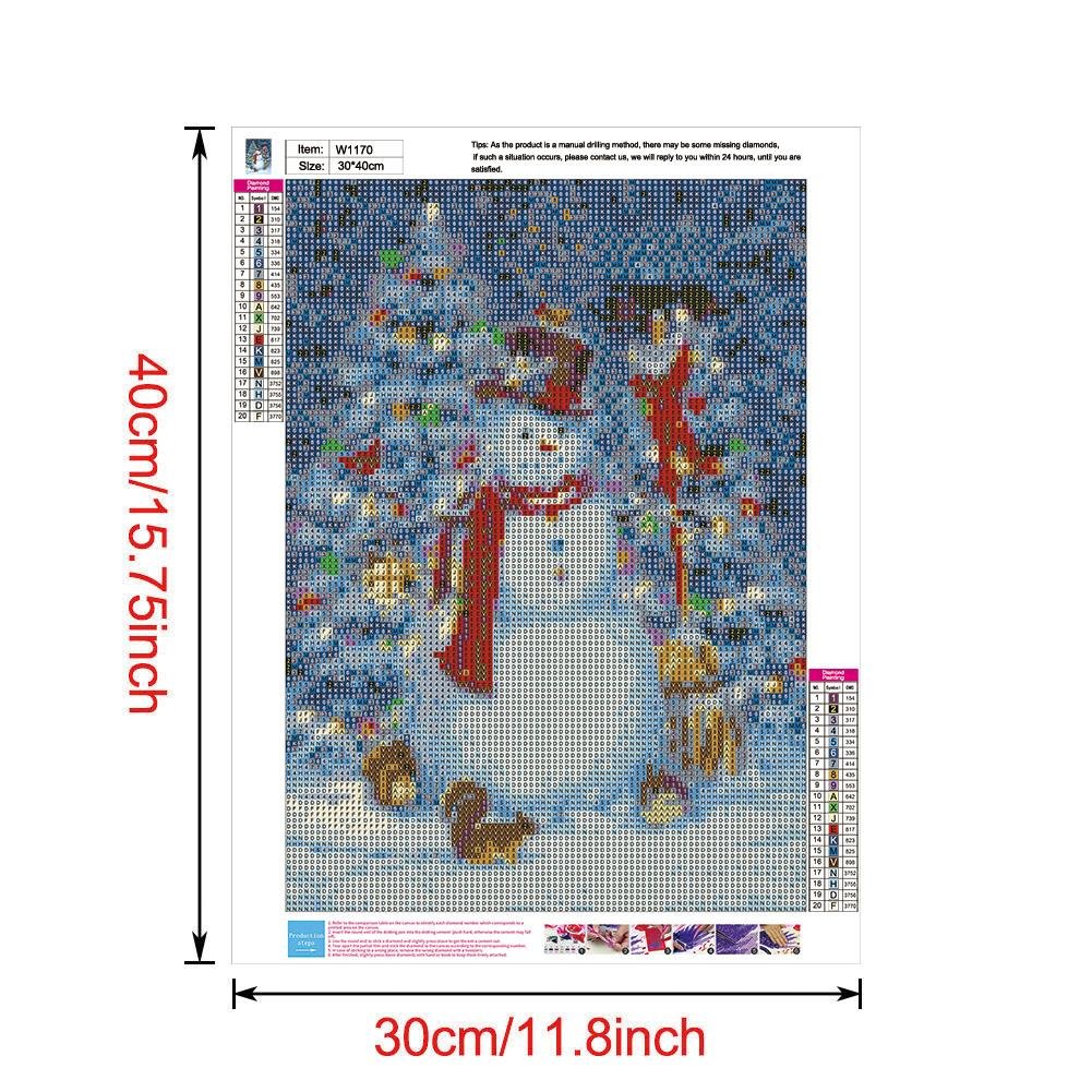 Diamond Painting - Full Round - Snowman M