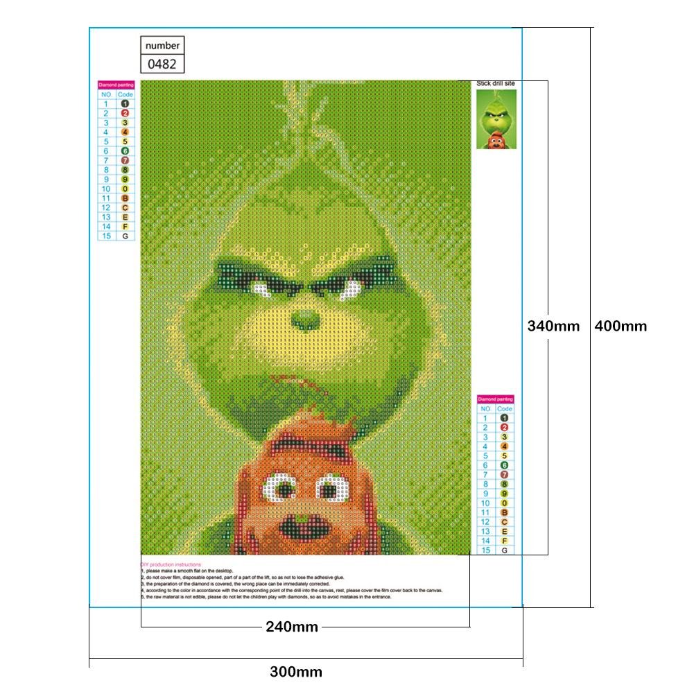 Diamond Painting - Full Round - The Grinch C
