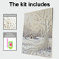 DIY Pearl Painting With Frame - Handmade Self-Adhesive Pearls - Snowfield (30*40cm)