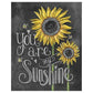 Diamond Painting - Full Round - Sunflower Blackboard