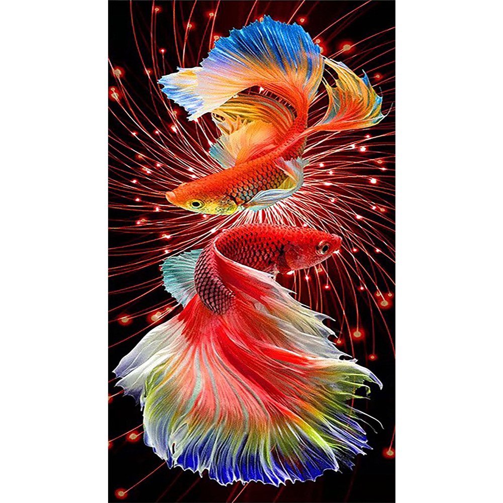 11ct Stamped Cross Stitch Koi Fish(40*70cm)