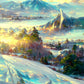 Winter Scenery | Full Round/Square Diamond Painting Kits 40x70cm 50x80cm
