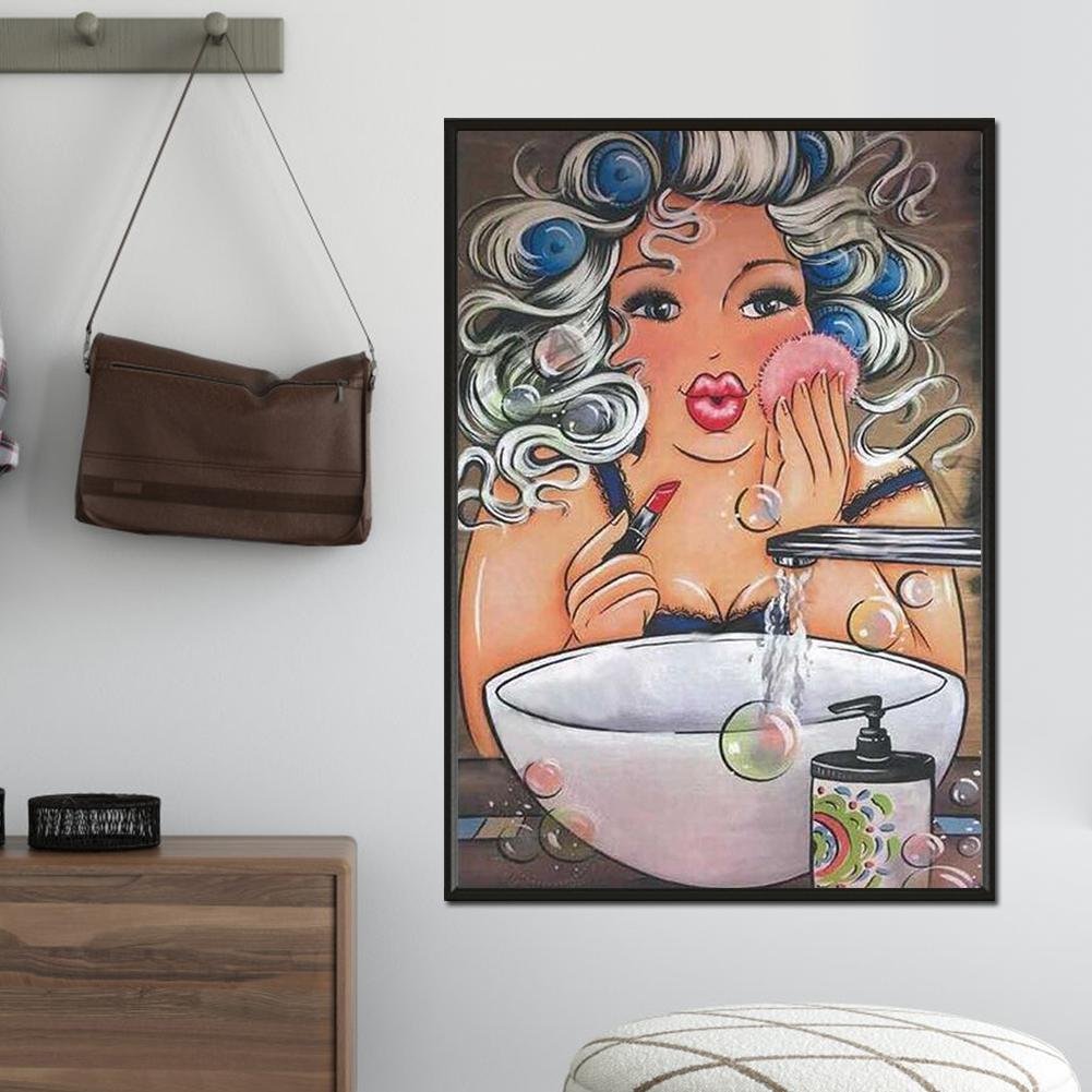 Diamond Painting - Full Round - Cleaning Face