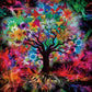 5D Diamond Painting Kit Full Round Beads Art Colorful Tree