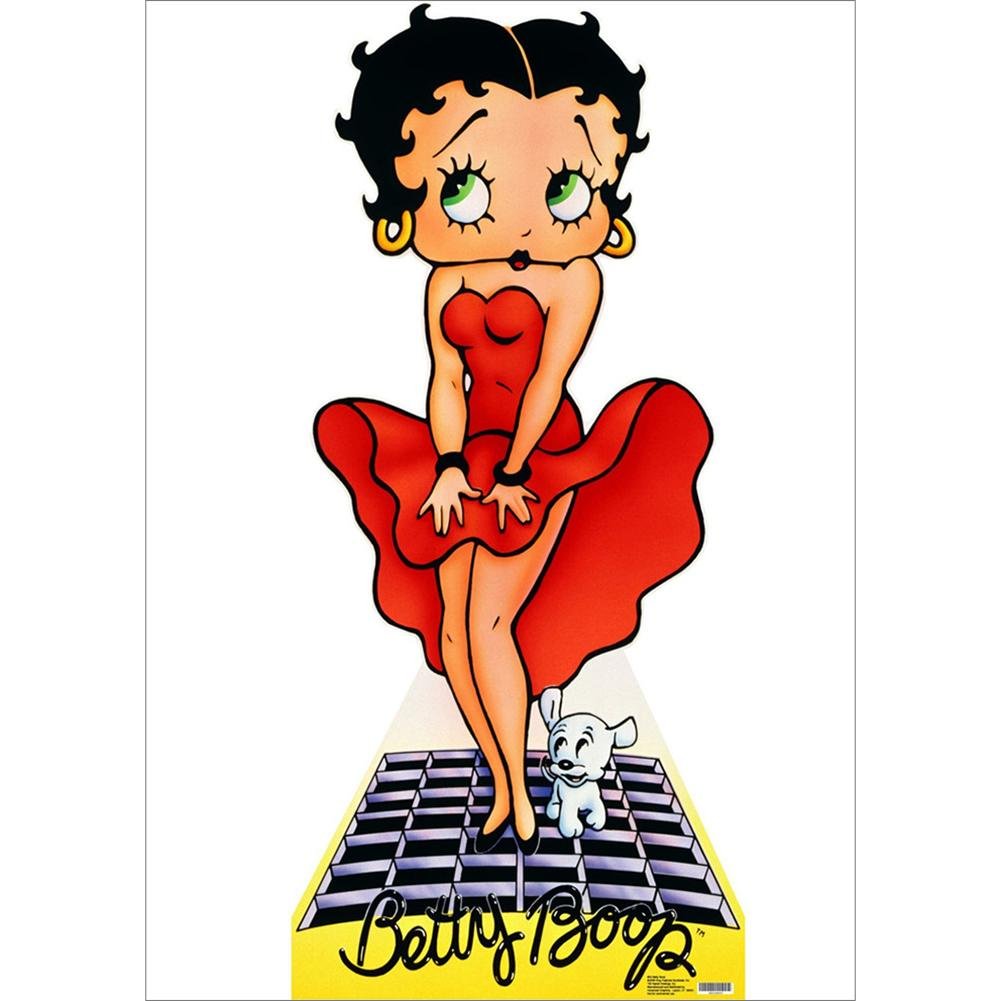 5D Diy Diamond Painting Kit Full Round Beads Sexy Betty Boop