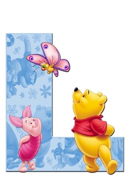 Diamond Paintings Art Full Square Drill Letter L Winnie The Pooh
