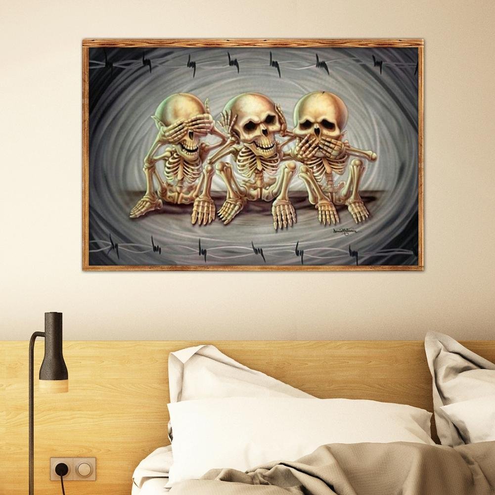 Diamond Painting - Full Round - Skull